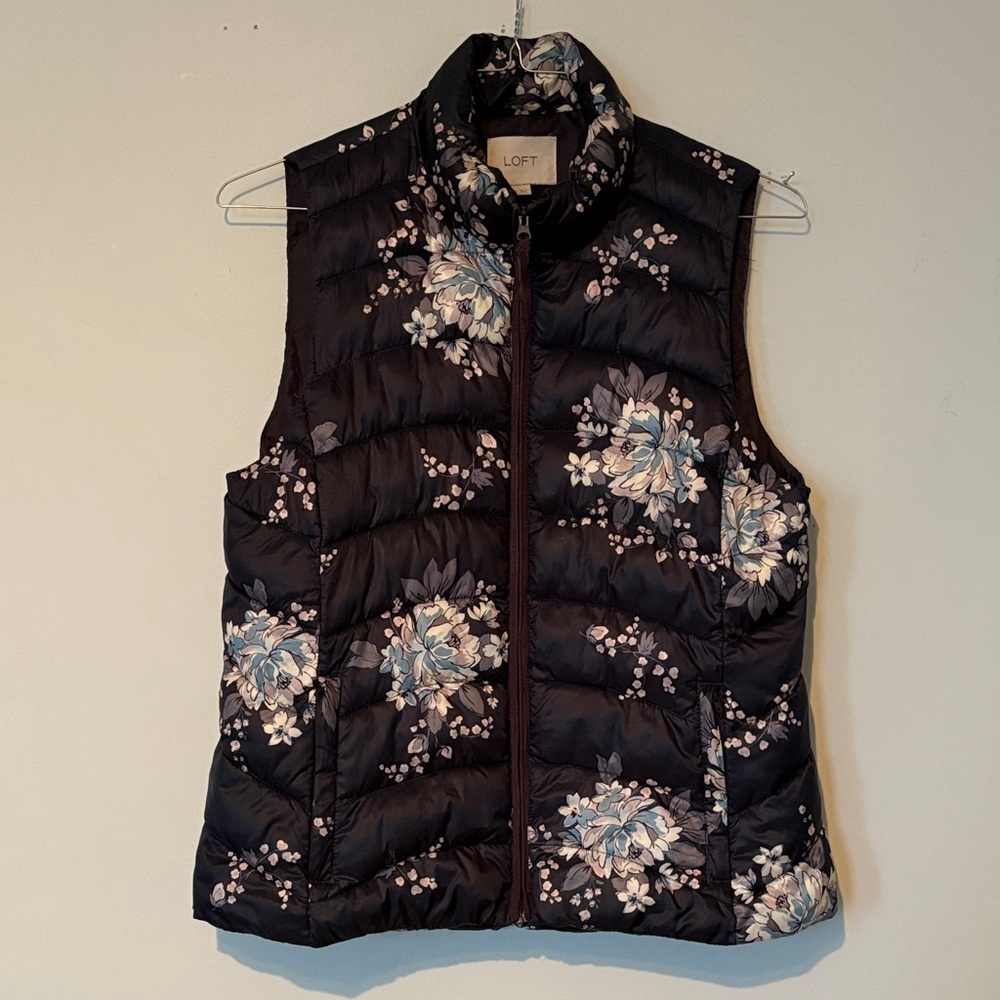 LOFT Women's Floral Puffer Vest
